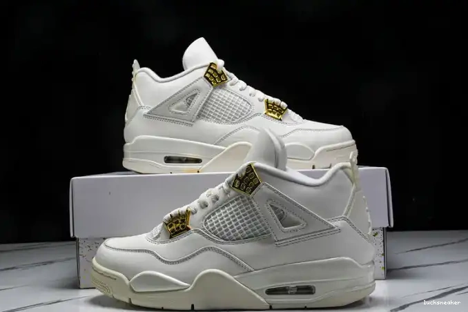 Reps LUCY Gold Jordan 4 Retro AQ9129-170 Metallic 0622
